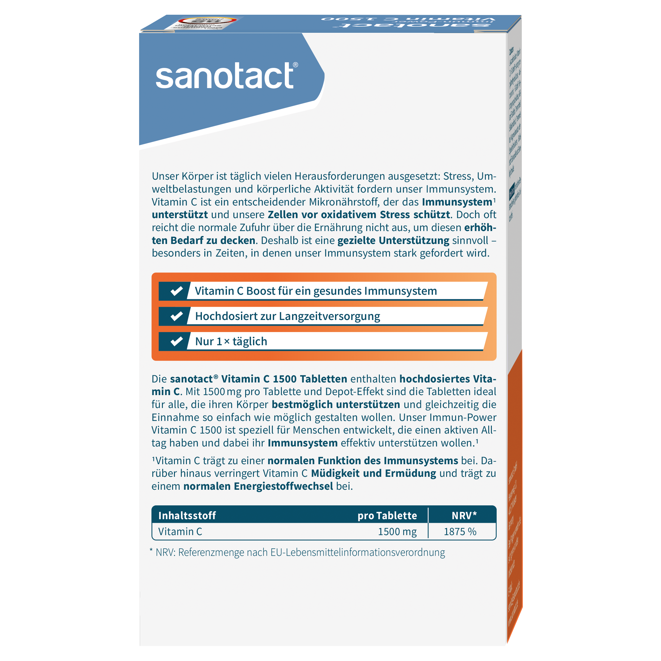 hochdosiertes Vitamin C