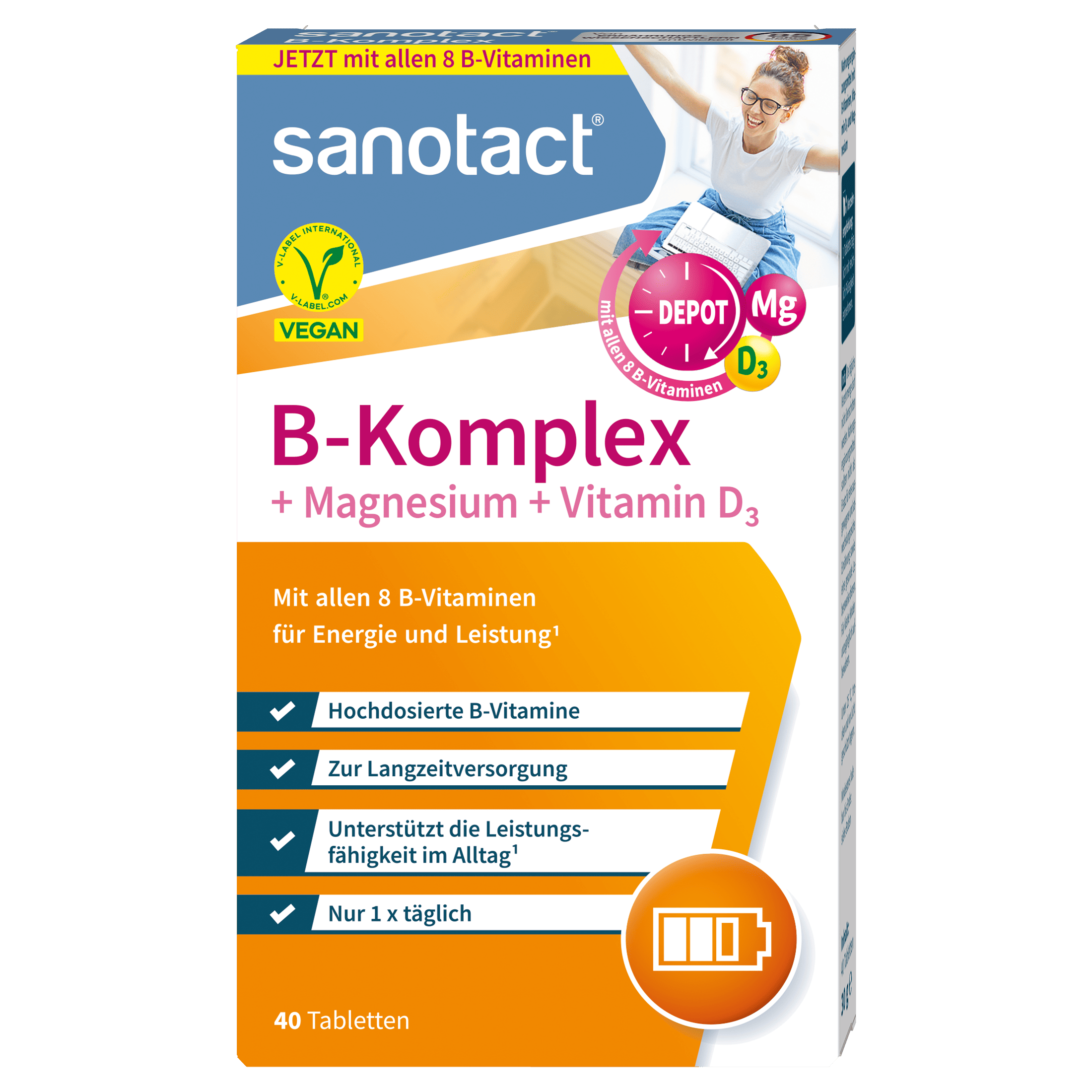 B-Komplex + Magnesium + Vitamin D3 Tabletten