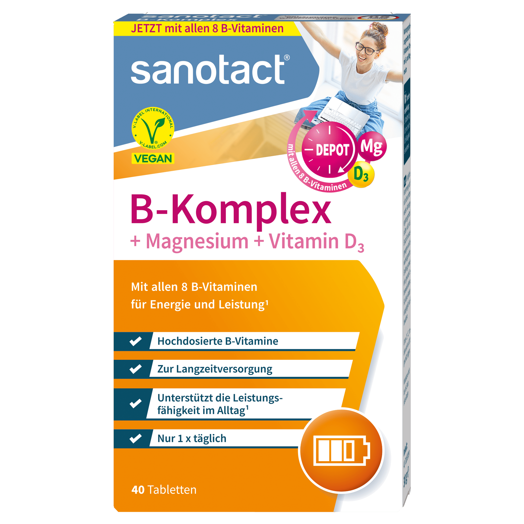 B-Komplex bei Müdigkeit und Erschöpfung - sanotact